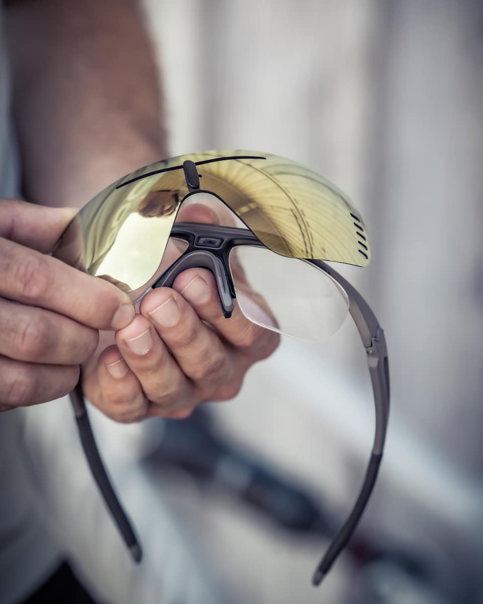 Abbildung SIOLS Sportbrille mit Wechselscheibe und Clip